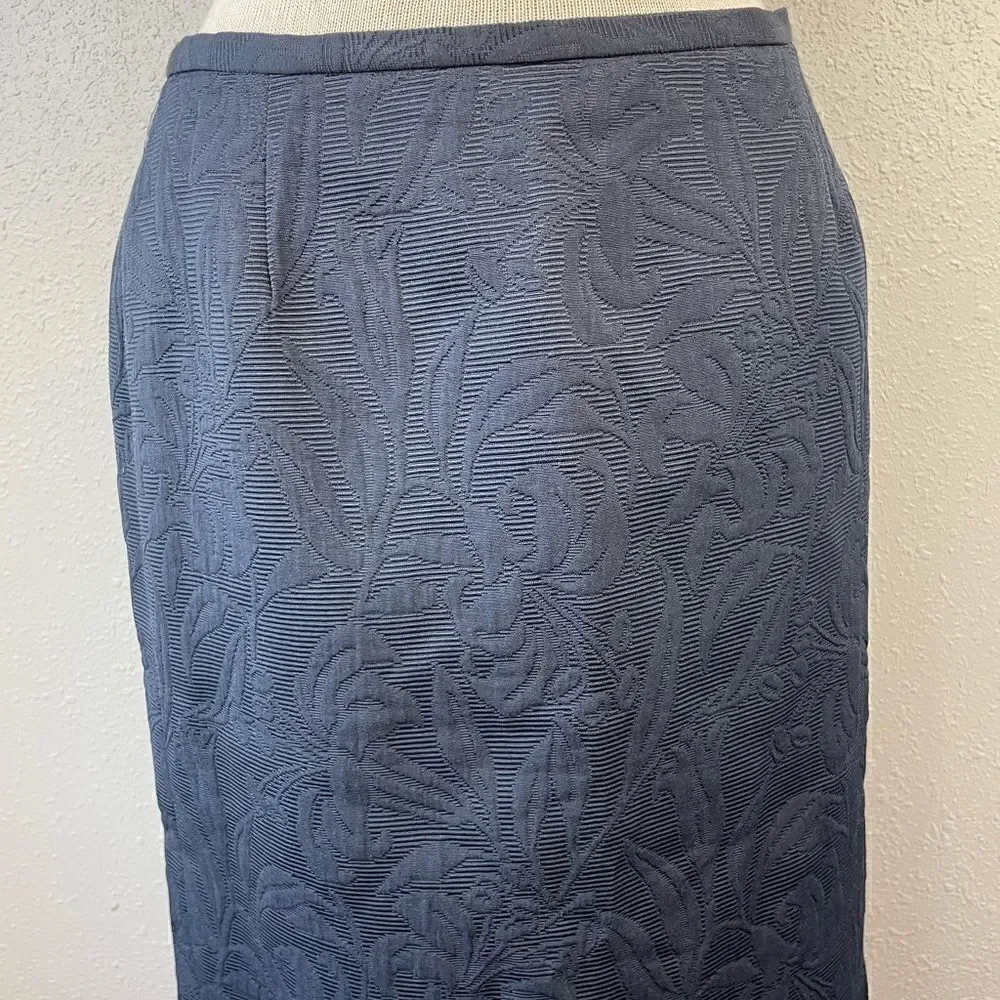 Talbots Petite Black Midi Skirt Size 10 EUC